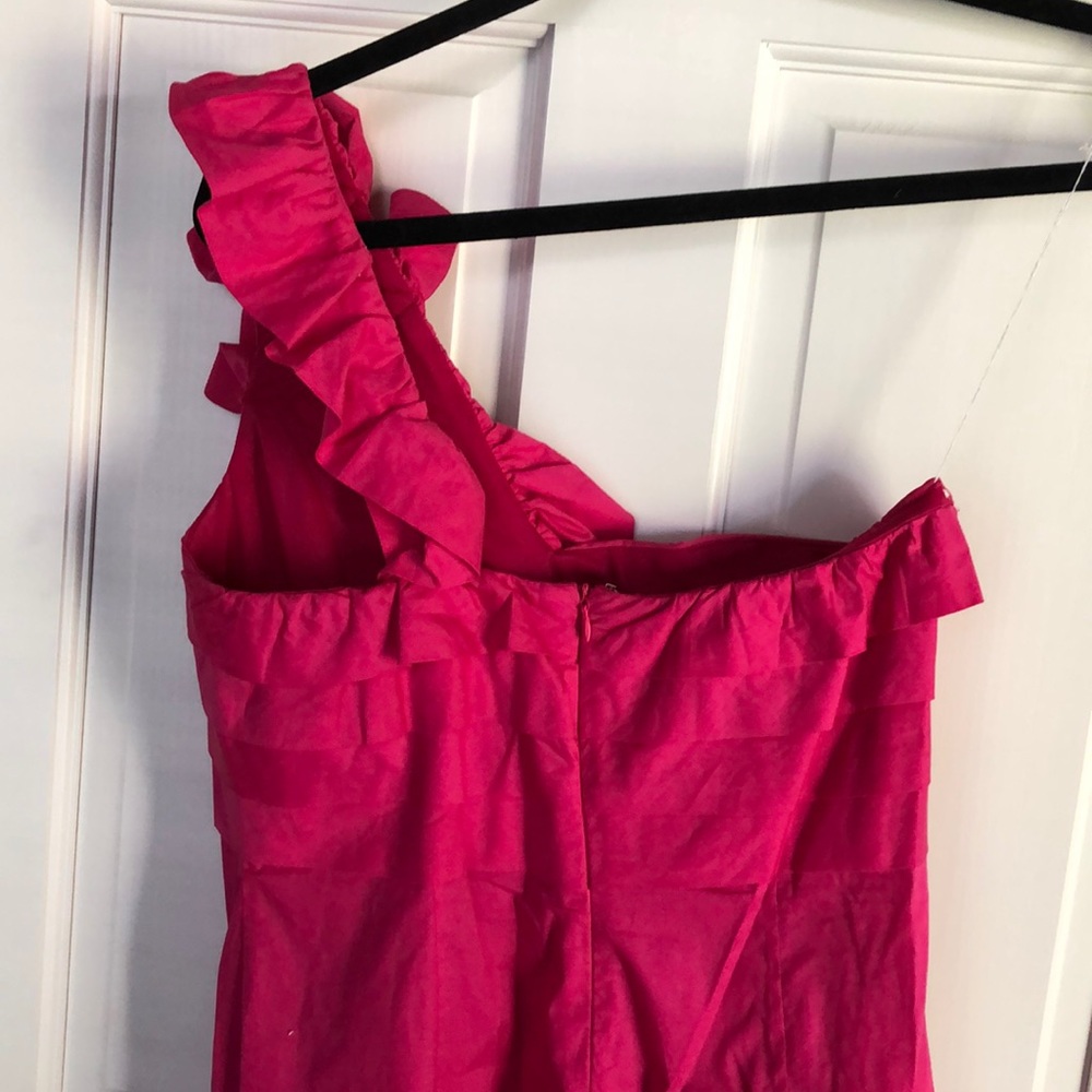 Lulus • One Shoulder Ruffle Dress - Picture 5 of 7